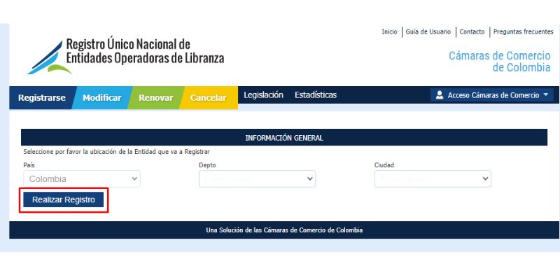 como me registro en el runeol