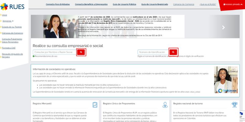 como consultar el rues