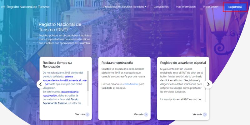 como me inscribo en el registro nacional de turismo rnt
